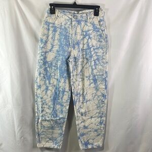 Rachel Comey for Target bleach wash jeans. Belt back.